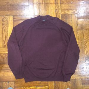 Men's Croft and Barrow Soft Knit Sweater Maroon Size Large